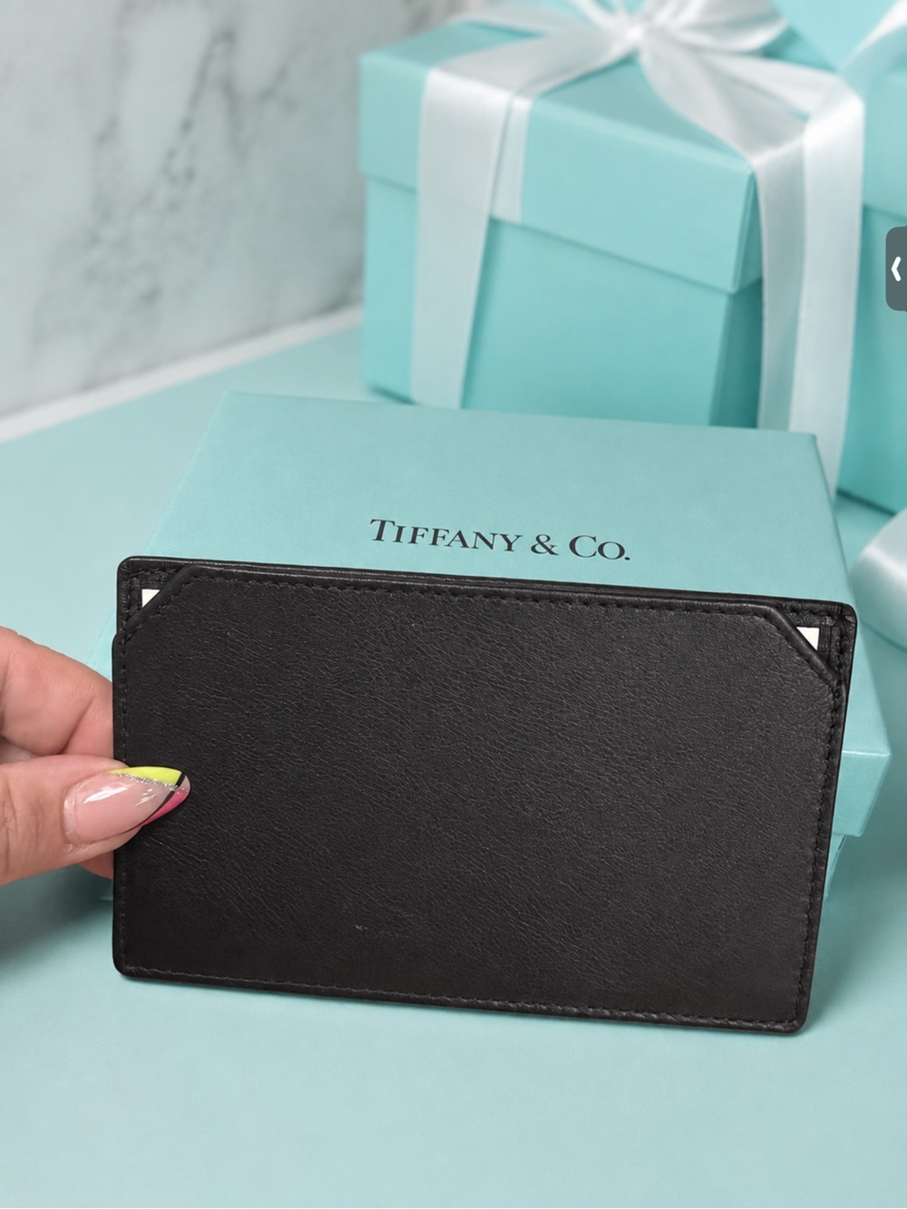 Tiffany & Co. Leather card holder,NWOT - Picture 4 of 5